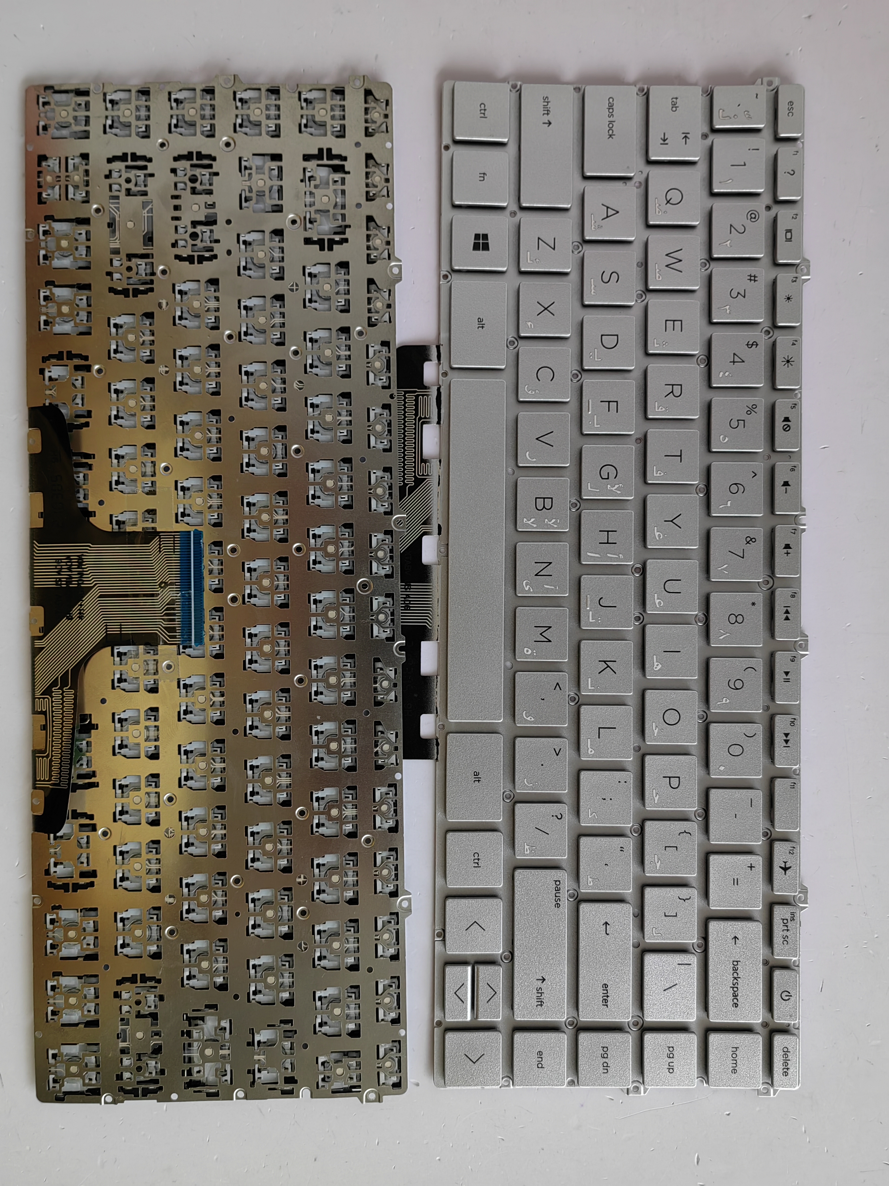 Picture of New Replacement Laptop Keyboard For HP 14-DW/14-DV/TPN-Q244 /TPN-I137 SILVER (OEM) AR Layout